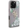 Etui Guess Grained Roses Big 4G logo do  iPhone 16 Pro Max fioletowy na NearMe.pl