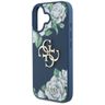 Etui Guess Grained Roses Big 4G logo do  iPhone 16 niebieski na NearMe.pl