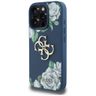 Etui Guess Grained Roses Big 4G logo do  iPhone 16 Pro niebieski na NearMe.pl