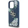 Etui Guess Grained Roses Big 4G logo do  iPhone 16 Pro niebieski na NearMe.pl