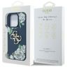 Etui Guess Grained Roses Big 4G logo do  iPhone 16 Pro niebieski na NearMe.pl