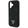 Etui Guess Grained Hot Stamp Peony       Triangle Logo MagSafe do iPhone 16 czarny na NearMe.pl