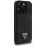 Etui Guess Grained Hot Stamp Peony       Triangle Logo MagSafe do iPhone 16 Pro czarny na NearMe.pl
