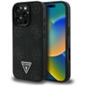 Etui Guess Grained Hot Stamp Peony       Triangle Logo MagSafe do iPhone 16 Pro czarny na NearMe.pl