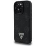 Etui Guess Grained Hot Stamp Peony       Triangle Logo MagSafe do iPhone 16 Pro czarny na NearMe.pl