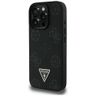 Etui Guess Grained Hot Stamp Peony       Triangle Logo MagSafe do iPhone 16 Pro Max czarny na NearMe.pl
