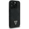 Etui Guess Grained Hot Stamp Peony       Triangle Logo MagSafe do iPhone 16 Pro Max czarny na NearMe.pl