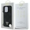 Etui Guess Grained Hot Stamp Peony       Triangle Logo MagSafe do iPhone 16 Pro Max czarny na NearMe.pl