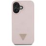 Etui Guess Grained Hot Stamp Peony       Triangle Logo MagSafe do iPhone 16 różowy na NearMe.pl