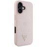 Etui Guess Grained Hot Stamp Peony       Triangle Logo MagSafe do iPhone 16 różowy na NearMe.pl