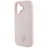 Etui Guess Grained Hot Stamp Peony       Triangle Logo MagSafe do iPhone 16 różowy na NearMe.pl