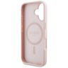 Etui Guess Grained Hot Stamp Peony       Triangle Logo MagSafe do iPhone 16 różowy na NearMe.pl