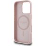 Etui Guess Grained Hot Stamp Peony       Triangle Logo MagSafe do iPhone 16 Pro różowy na NearMe.pl