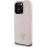 Etui Guess Grained Hot Stamp Peony       Triangle Logo MagSafe do iPhone 16 Pro różowy na NearMe.pl