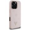 Etui Guess Grained Hot Stamp Peony       Triangle Logo MagSafe do iPhone 16 Pro Max różowy na NearMe.pl