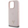 Etui Guess Grained Hot Stamp Peony       Triangle Logo MagSafe do iPhone 16 Pro Max różowy na NearMe.pl