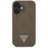 Etui Guess Grained Hot Stamp Peony       Triangle Logo MagSafe do iPhone 16 brązowy na NearMe.pl
