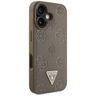 Etui Guess Grained Hot Stamp Peony       Triangle Logo MagSafe do iPhone 16 brązowy na NearMe.pl