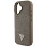 Etui Guess Grained Hot Stamp Peony       Triangle Logo MagSafe do iPhone 16 brązowy na NearMe.pl
