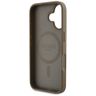 Etui Guess Grained Hot Stamp Peony       Triangle Logo MagSafe do iPhone 16 brązowy na NearMe.pl