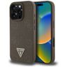 Etui Guess Grained Hot Stamp Peony       Triangle Logo MagSafe do iPhone 16 Pro brązowy na NearMe.pl