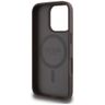 Etui Guess Grained Hot Stamp Peony       Triangle Logo MagSafe do iPhone 16 Pro brązowy na NearMe.pl
