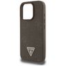 Etui Guess Grained Hot Stamp Peony       Triangle Logo MagSafe do iPhone 16 Pro brązowy na NearMe.pl