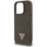 Etui Guess Grained Hot Stamp Peony       Triangle Logo MagSafe do iPhone 16 Pro Max brązowy na NearMe.pl