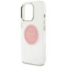 Etui Guess IML Metal Colored Circle      Classic Logo MagSafe do iPhone 16 Pro różowy na NearMe.pl
