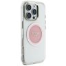 Etui Guess IML Metal Colored Circle      Classic Logo MagSafe do iPhone 16 Pro Max różowy na NearMe.pl