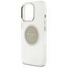 Etui Guess IML Metal Colored Circle      Classic Logo MagSafe do iPhone 16 Pro szary na NearMe.pl