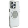 Etui Guess IML Metal Colored Circle      Classic Logo MagSafe do iPhone 16 Pro Max szary na NearMe.pl