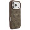 Etui Guess 4G Ring Classic Logo MagSafe  do iPhone 17 Pro brązowy na NearMe.pl