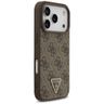 Etui Guess Leather 4G Triangle Strass    MagSafe do iPhone 17 Pro brązowy na NearMe.pl