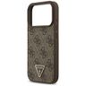 Etui Guess Leather 4G Triangle Strass    MagSafe do iPhone 17 Pro brązowy na NearMe.pl