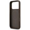 Etui Guess Leather 4G Triangle Strass    MagSafe do iPhone 17 Pro brązowy na NearMe.pl