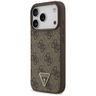 Etui Guess Leather 4G Triangle Strass    MagSafe do iPhone 17 Pro brązowy na NearMe.pl