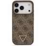 Etui Guess Leather 4G Triangle Strass    MagSafe do iPhone 17 Pro brązowy na NearMe.pl