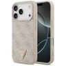 Etui Guess Leather 4G Triangle Strass    MagSafe do iPhone 17 Pro różowy na NearMe.pl