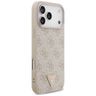 Etui Guess Leather 4G Triangle Strass    MagSafe do iPhone 17 Pro Max różowy na NearMe.pl