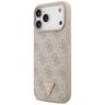 Etui Guess Leather 4G Triangle Strass    MagSafe do iPhone 17 Pro Max różowy na NearMe.pl