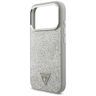 Etui Guess Glitter Triangle Logo MagSafe do iPhone 17 Pro srebrny na NearMe.pl