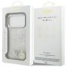Etui Guess Glitter Triangle Logo MagSafe do iPhone 17 Pro srebrny na NearMe.pl