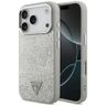 Etui Guess Glitter Triangle Logo MagSafe do iPhone 17 Pro srebrny na NearMe.pl