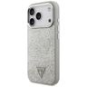 Etui Guess Glitter Triangle Logo MagSafe do iPhone 17 Pro srebrny na NearMe.pl