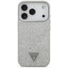 Etui Guess Glitter Triangle Logo MagSafe do iPhone 17 Pro srebrny na NearMe.pl