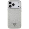 Etui Guess Glitter Triangle Logo MagSafe do iPhone 17 Pro Max srebrny na NearMe.pl