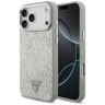 Etui Guess Glitter Triangle Logo MagSafe do iPhone 17 Pro Max srebrny na NearMe.pl