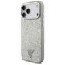 Etui Guess Glitter Triangle Logo MagSafe do iPhone 17 Pro Max srebrny na NearMe.pl