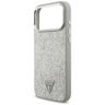 Etui Guess Glitter Triangle Logo MagSafe do iPhone 17 Pro Max srebrny na NearMe.pl